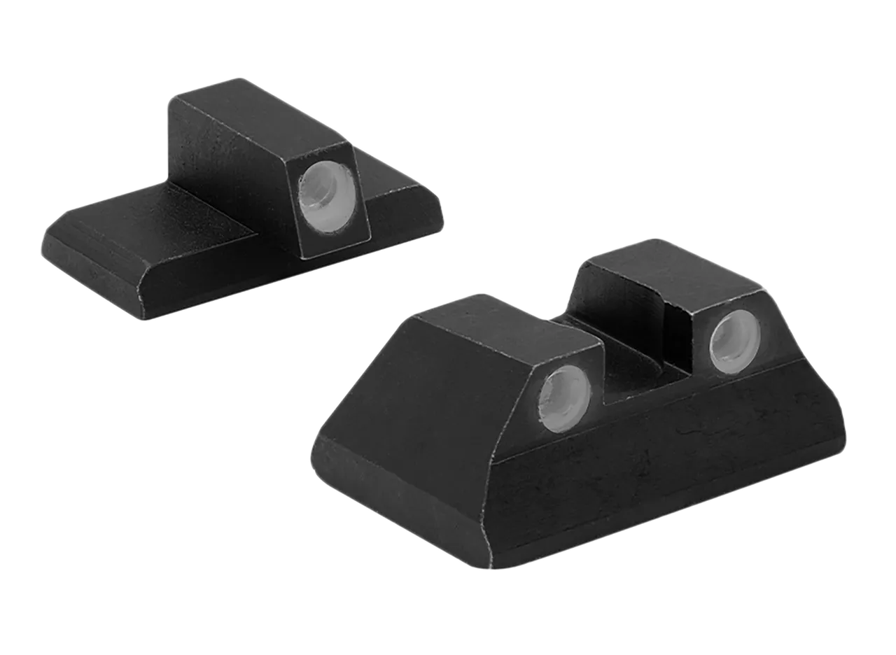 Meprolight USA 115193101 Tru-Dot  Green Tritium White Outline Front Sight-Green Tritium White Outline Rear Sight H&K P2000/P2000 SK