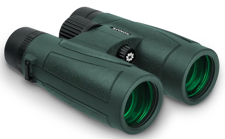 Konus 2272 Regent-HD  8x42 W.A. BaK-4 Roof Prism Center Focus Black Rubber Armor