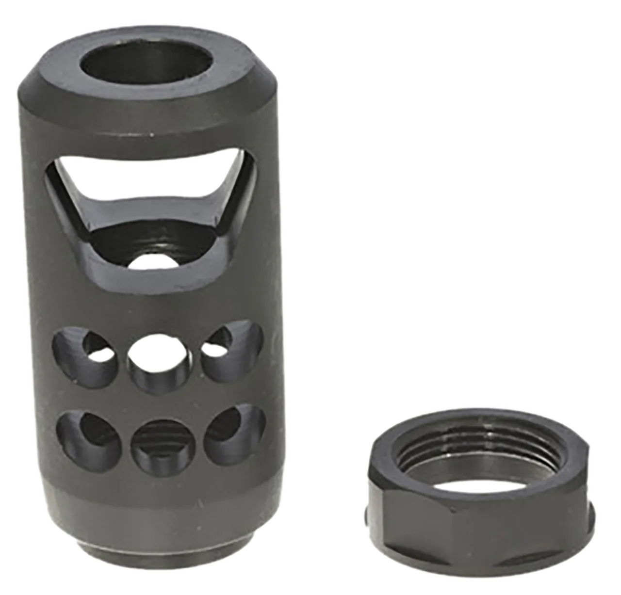 Ruger 90641 American Muzzle Brake Black Matte Steel 11/16"x24 Threads, 2.20" OAL, 1" Diameter 45-70 Gov/450 Bushmaster
