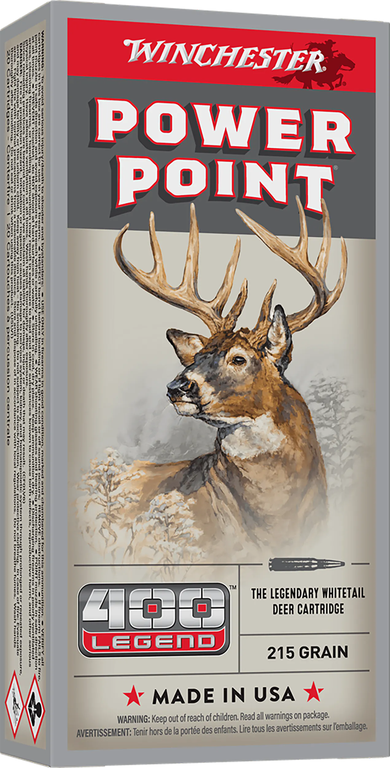 Winchester Ammo X4001 Power-Point 400Legend 215gr 20 Per Box/10 Case