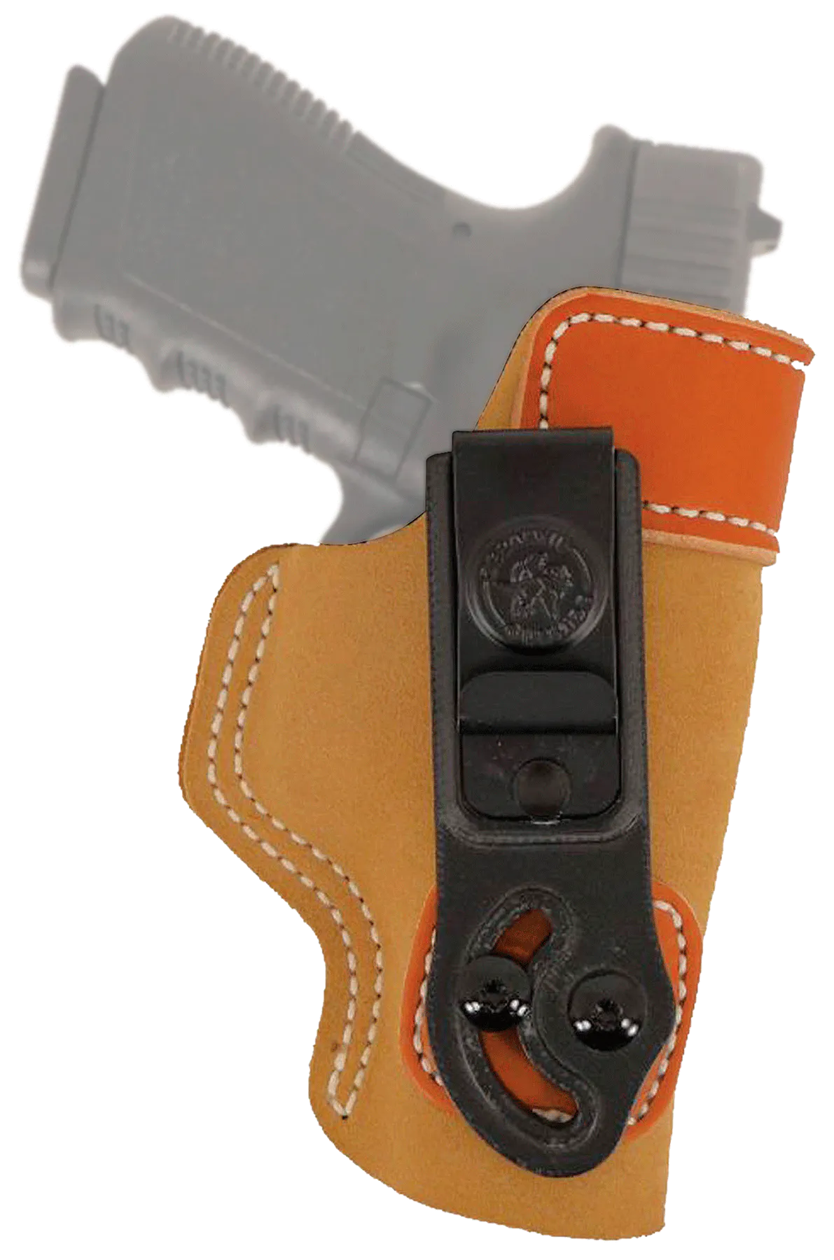 DeSantis Gunhide 106NA8JZ0 Sof-Tuck  IWB Tan Leather/Suede Belt Clip Fits Sig P365 Right Hand