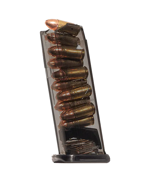 ETS Group SMKGLK43X   10rd 9mm Fits Glock 43X Smoke Polymer
