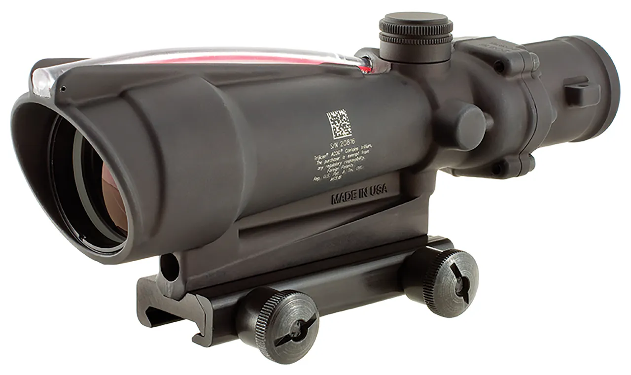 Trijicon 100145 ACOG  Matte Black 3.5x35mm Illuminated Red Chevron .223/5.56 BDC Reticle