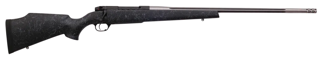 Weatherby MAM01N300WR8B Mark V Accumark 300 Wthby Mag 3+1 26" Barrel, Graphite Black Cerakote Finish, Gray Webbed Black Fixed Monte Carlo Stock