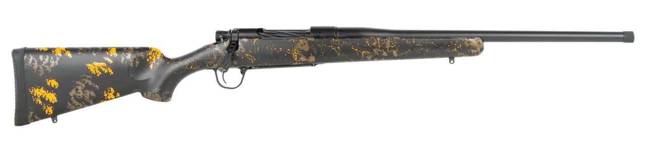 Christensen Arms 8010135600 Mesa FFT Buckmasters 300 Win Mag 22" Black Cerakote Match Grade Threaded Barrel, Black Cerakote Stainless Steel Drilled & Tapped Receiver, Black w/Orange Sporter FFT Carbon
