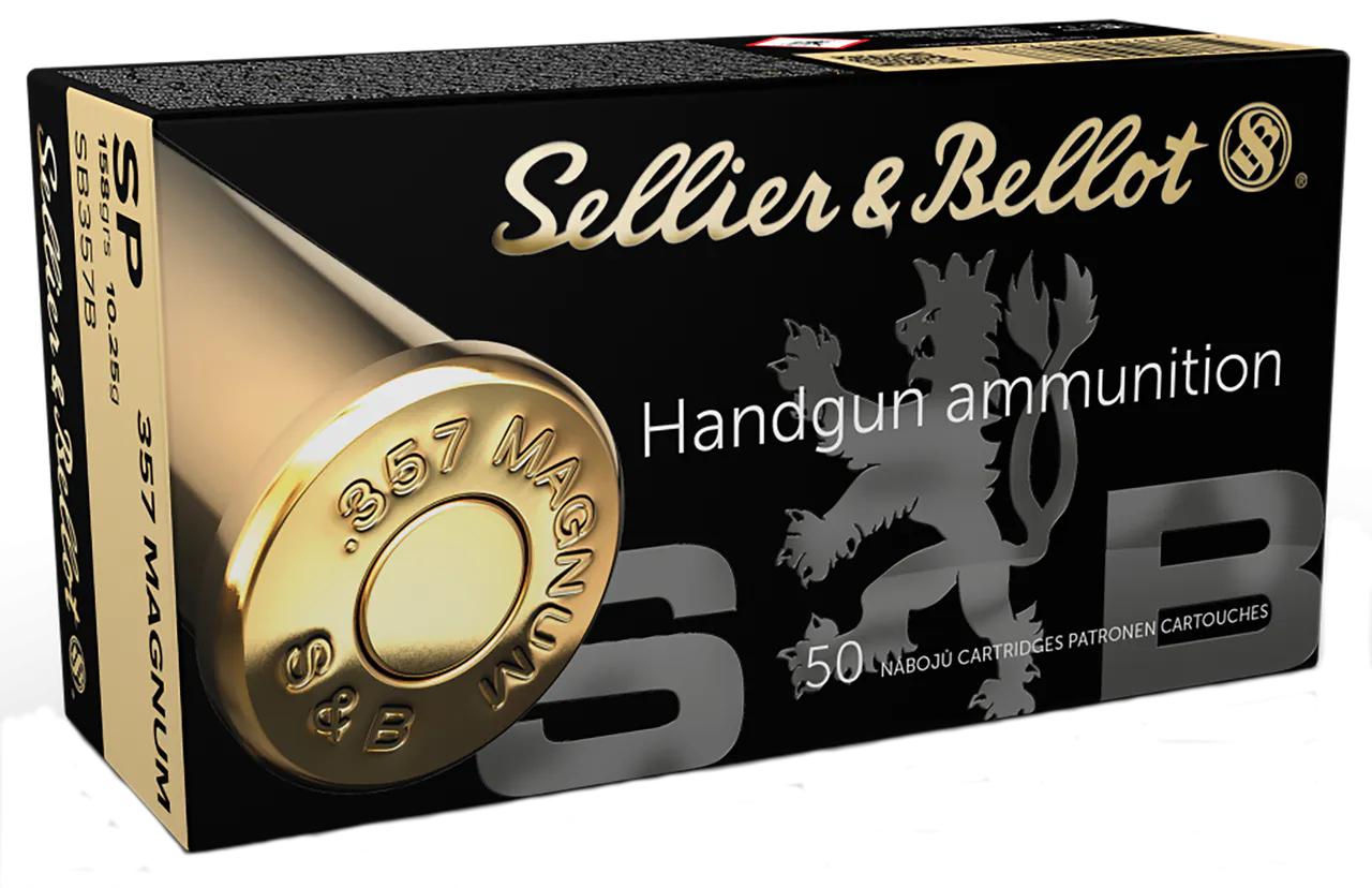 Sellier & Bellot SB357B Handgun  357Mag 158gr Soft Point 50 Per Box/20 Case
