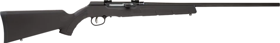Savage Arms 47001 A Series Magnum Full Size 17 HMR 10+1 22" High Luster Button Rifled Barrel, High Luster Drilled & Tapped Carbon Steel Receiver, Matte Black Fixed Synthetic Stock, Right Hand