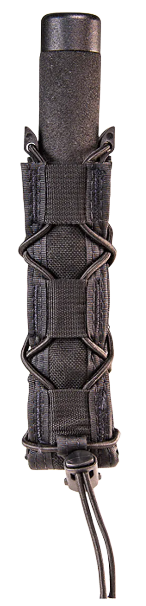 High Speed Gear 11EX00BK TACO Extended Mag Pouch Single Black Nylon MOLLE Belts 2" Wide Compatible w/ Pistol