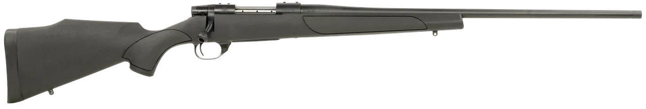 Weatherby VTX270NR4T Vanguard Obsidian Full Size 270 Win 5+1 24" Blued #2 Contour Threaded Barrel, Blued Drilled & Tapped Steel Receiver, Black Monte Carlo Synthetic Stock