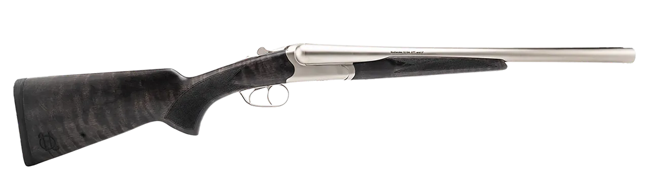 Heritage Mfg BL2018NI Badlander  20 Gauge Break Open 2rd 18.50" Nickel Side By Side Barrel & Receiver, Fixed Turkish Walnut Wood Stock