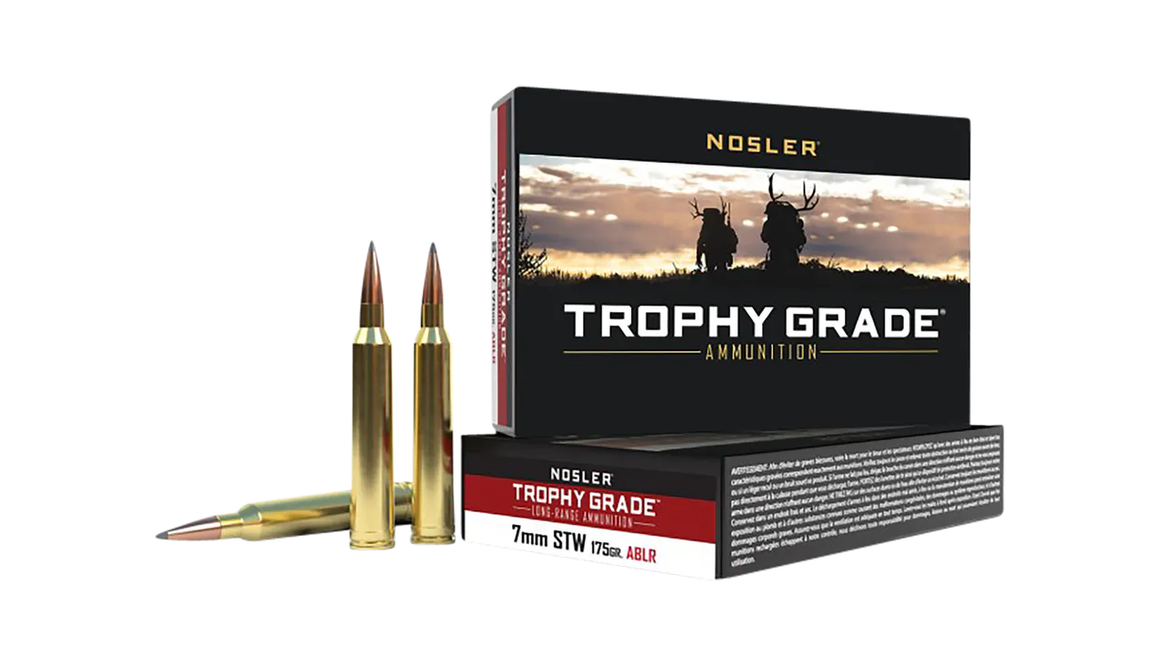 Nosler 60104 Trophy Grade Long-Range 7mmSTW 175gr Nosler Spitzer AccuBond Long Range 20 Per Box/10 Case
