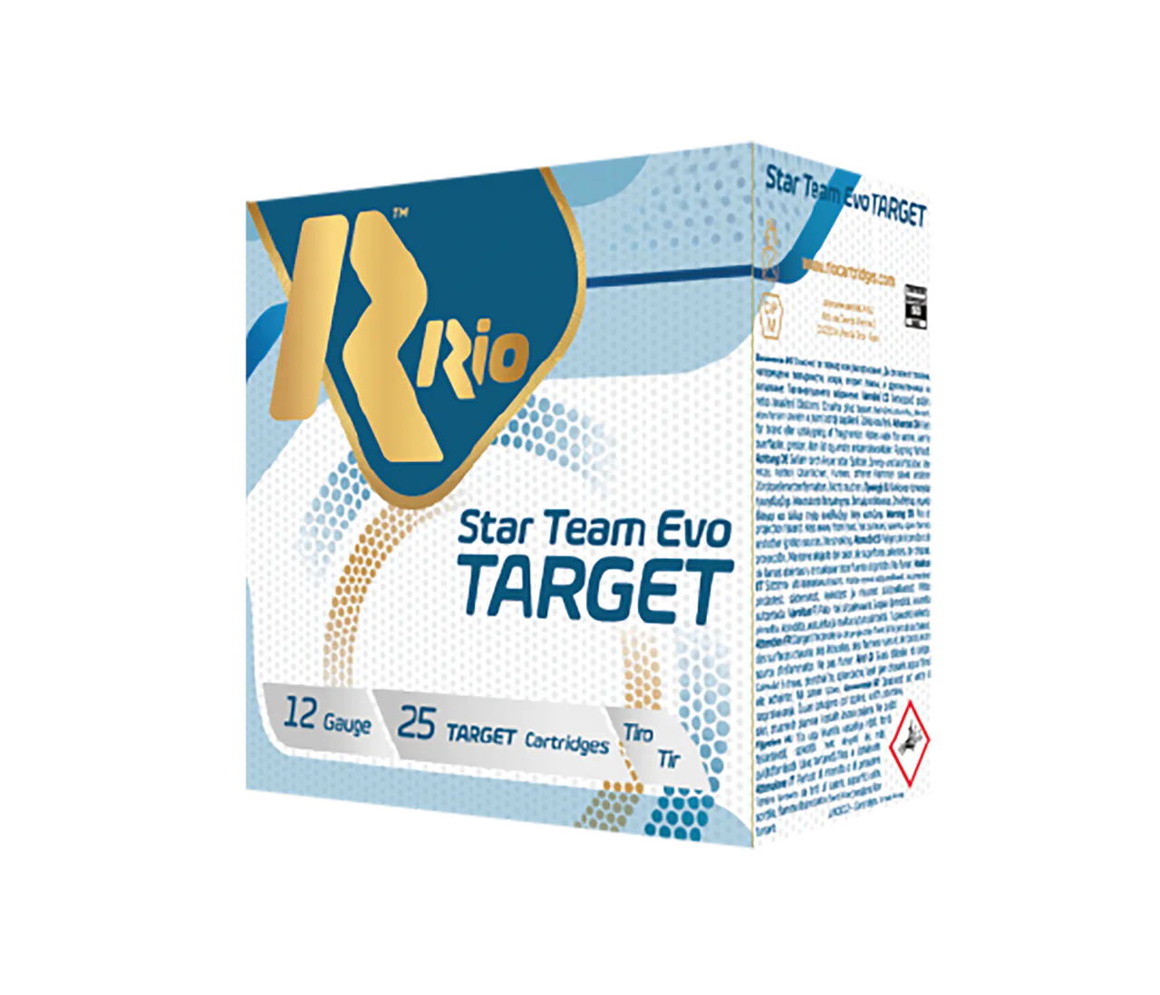 Rio Ammunition STT28LT9 Star Team EVO Target 12Gauge 2.75" 1oz 9Shot 25 Per Box/10 Case