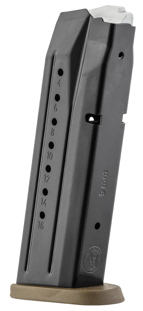 Smith & Wesson 3007345 M&P  17rd 9mmLuger Blued/Brown Floor Plate Steel