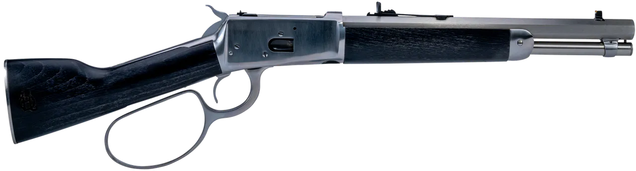Heritage Mfg RH9235712F9 92 Ranch Hand 38 Special +P 357 Mag 5+1 12" Stainless Octagon Barrel, Stainless Steel Receiver, Black Fixed Wood Stock
