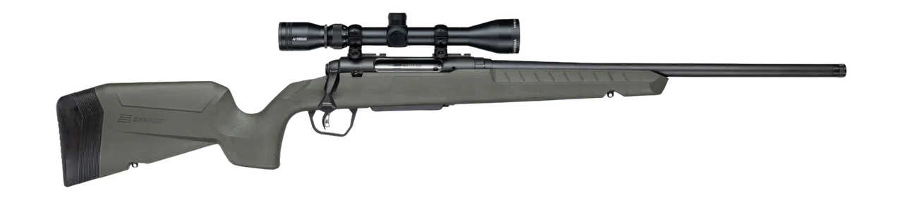 Savage Arms 33167 Axis 2 XP w/Optic 400 Legend 4+1 20" Matte Black Carbon Steel Threaded Barrel, Drilled & Tapped Receiver, OD Green Synthetic Fixed w/Pistol Grip Stock, 3-9x40mm Duplex Scope, Right H