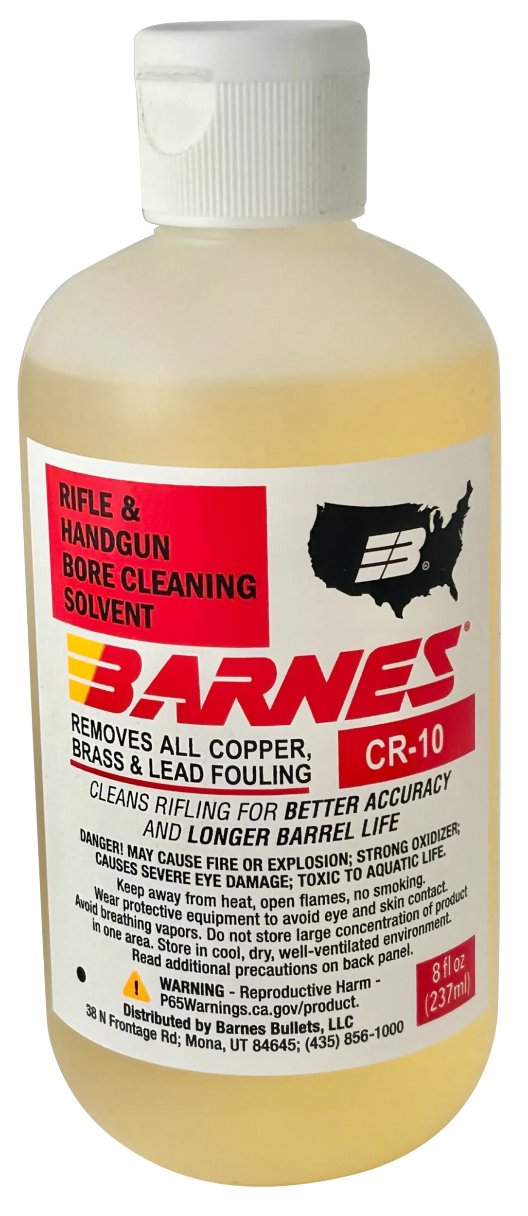 Barnes Bullets 30755 CR-10 Bore Cleaner 8 oz Squeeze Bottle