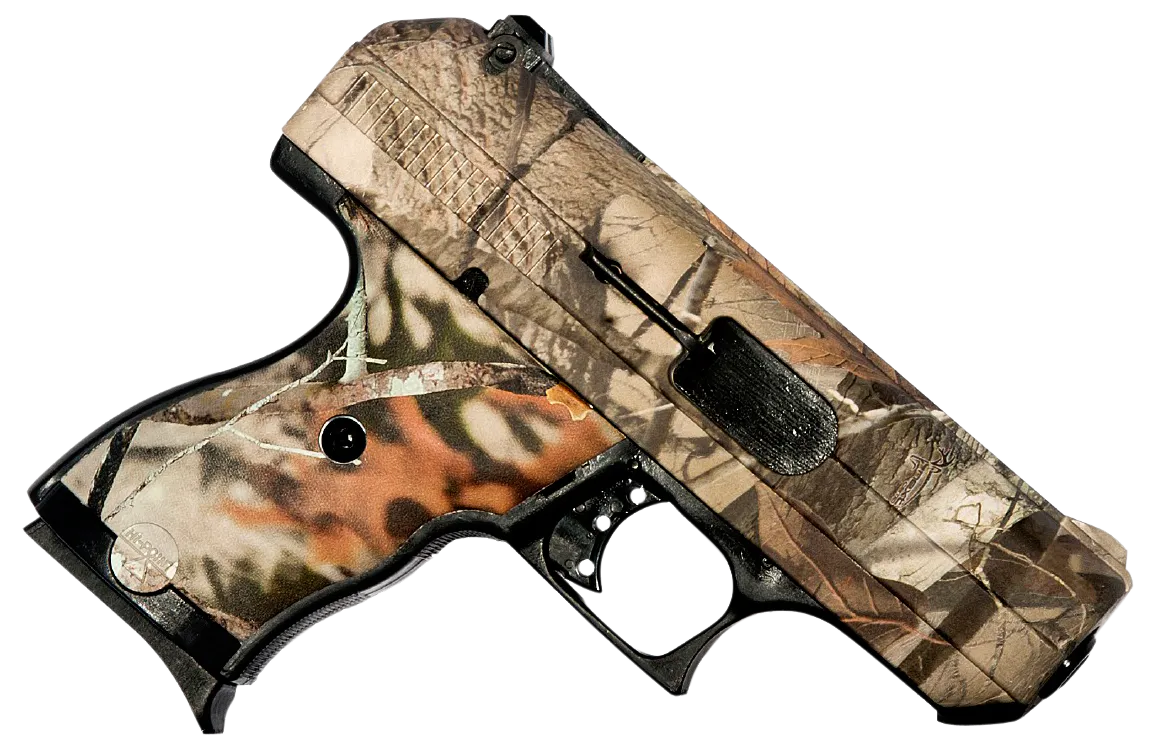 Hi-Point 916WC C9  9mm Luger 8+1 3.50" Black Steel Barrel, Hydro-Dipped Woodland Camo Serrated Steel Slide, Hydro-Dipped Woodland Camo Polymer Frame & Grip