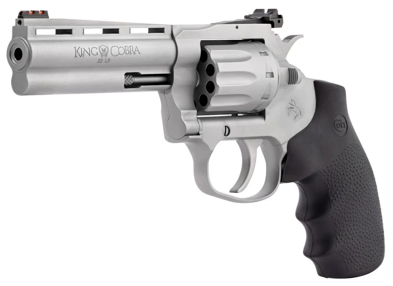 CLT KING COBRA 22LR 4.25 MATTE SS HOGUE 10RD