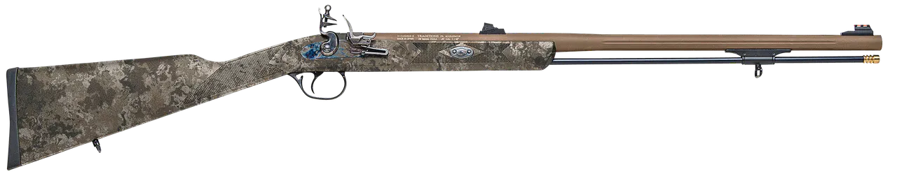 Traditions R3880525 PA Pellet Ultralight 50 Cal Flintlock 26" Burnt Bronze Barrel, Veil Wideland Stock. Fiber Optic Sights