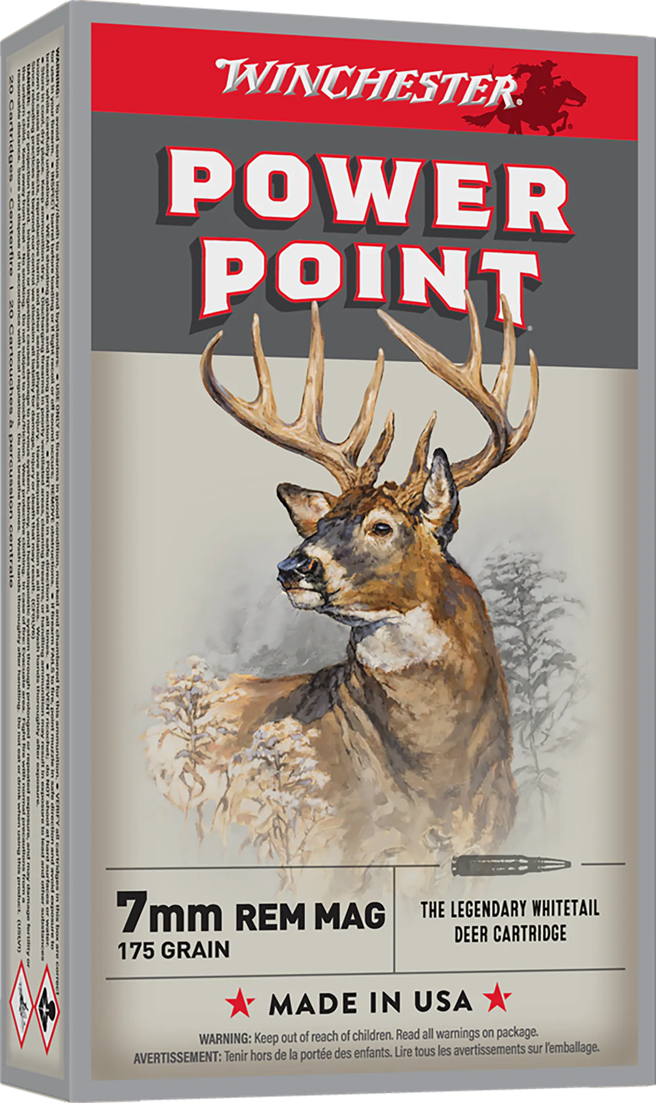 Winchester Ammo X7MMR2 Super X  7mmRemMag 175gr Power Point 20 Per Box/10 Case