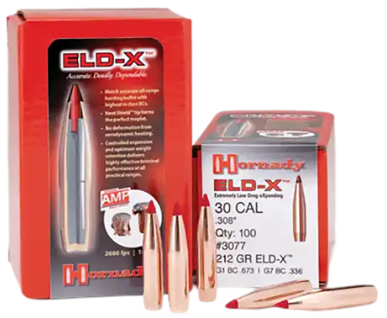 Hornady 2840 ELD-X 7mm .284 162 gr Extremely Low Drag eXpanding 100 Per Box/ 15 Case