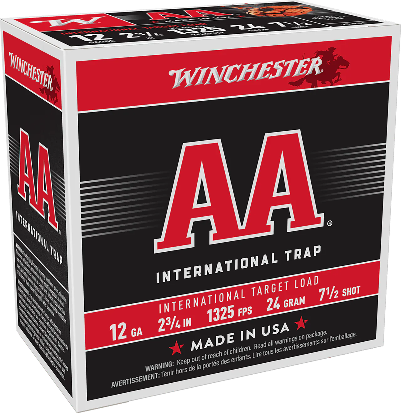 Winchester Ammo AANL127 AA International Target 12Gauge 2.75" 7.5Shot 25 Per Box/10 Case