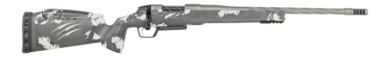 Fierce Firearms RIVSSX22CM18GP Twisted Rival XP 2.0 22 Creedmoor 3+1 18" Glacier Cerakote Spiral Fluted Threaded Barrel, Stainless Steel Drilled & Tapped Receiver, Arca Rail Forend, Phantom Camo Push