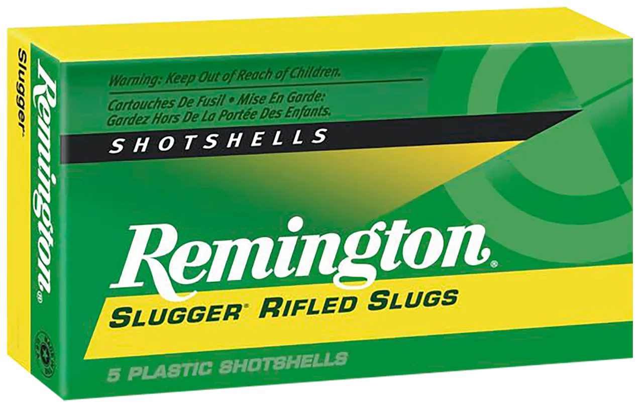 Remington Ammunition 20302 Slugger  12 Gauge 2.75" 1 oz Rifled Slug Shot 5 Per Box/ 50 Cs