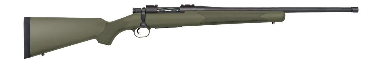 Mossberg 28080 Patriot  450 Bushmaster 4+1 20" Matte Blued Threaded Barrel, OD Green Synthetic Stock