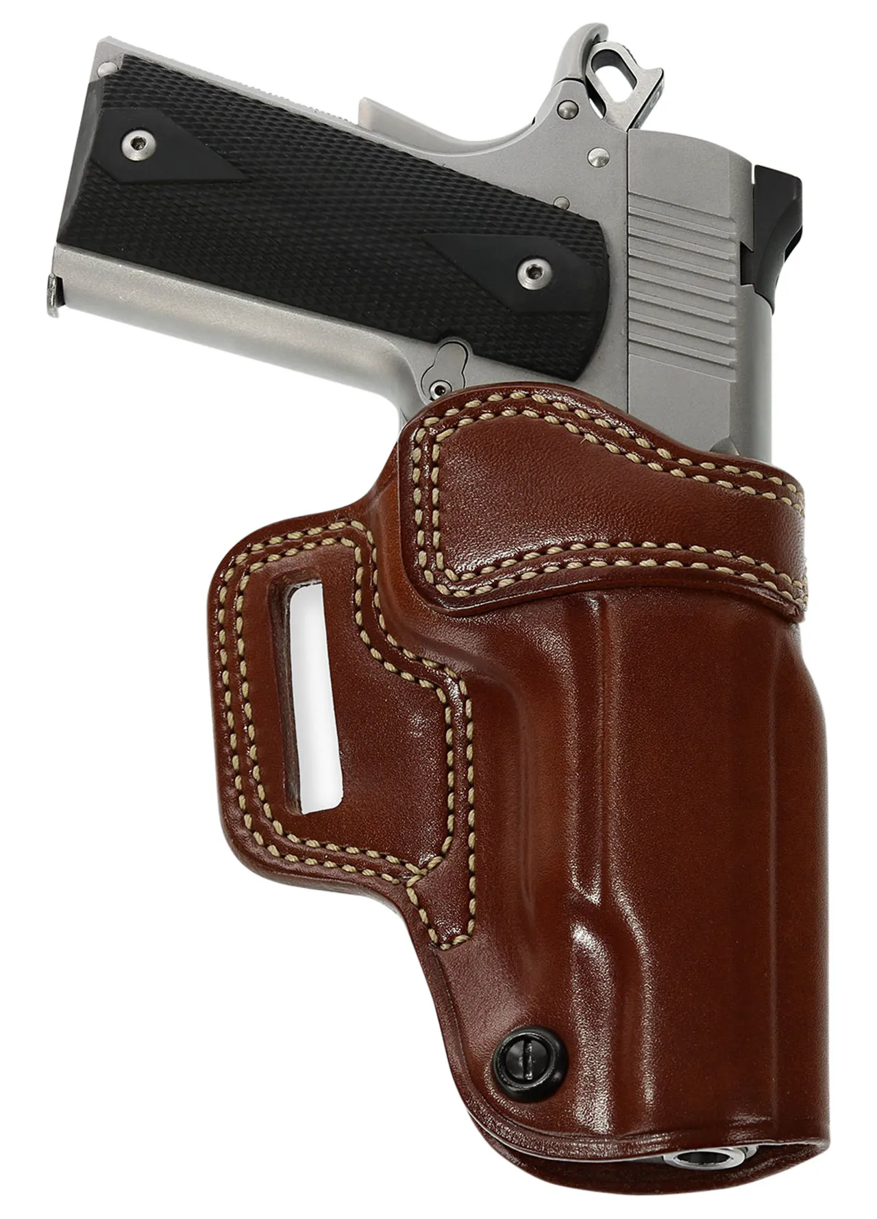 Galco AV266 Avenger OWB Tan Leather Belt Slide Fits 4-4.25" 1911