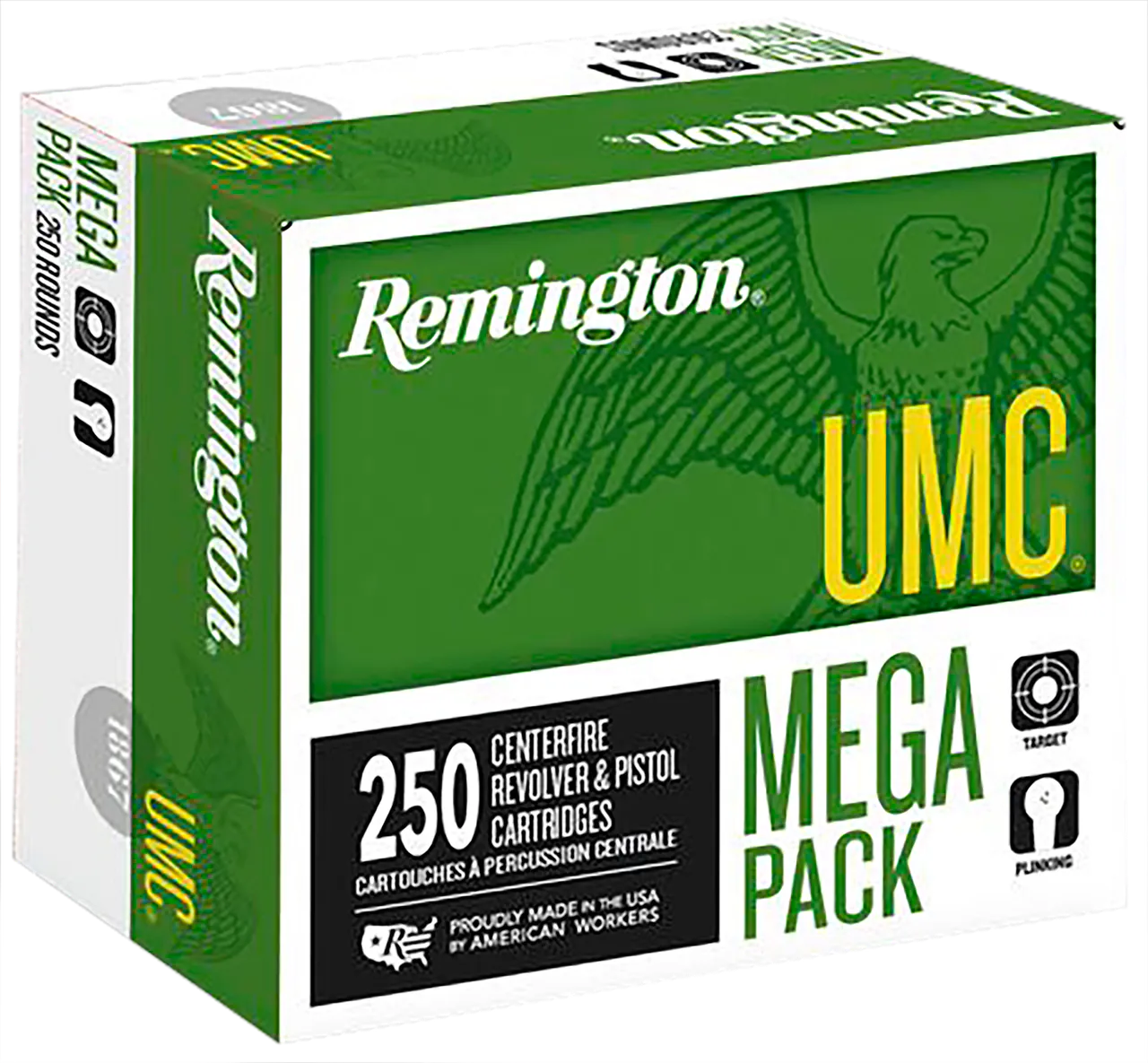 Remington Ammunition 23777 UMC Mega Pack 9mmLuger 115gr Full Metal Jacket 250 Per Box/4 Case