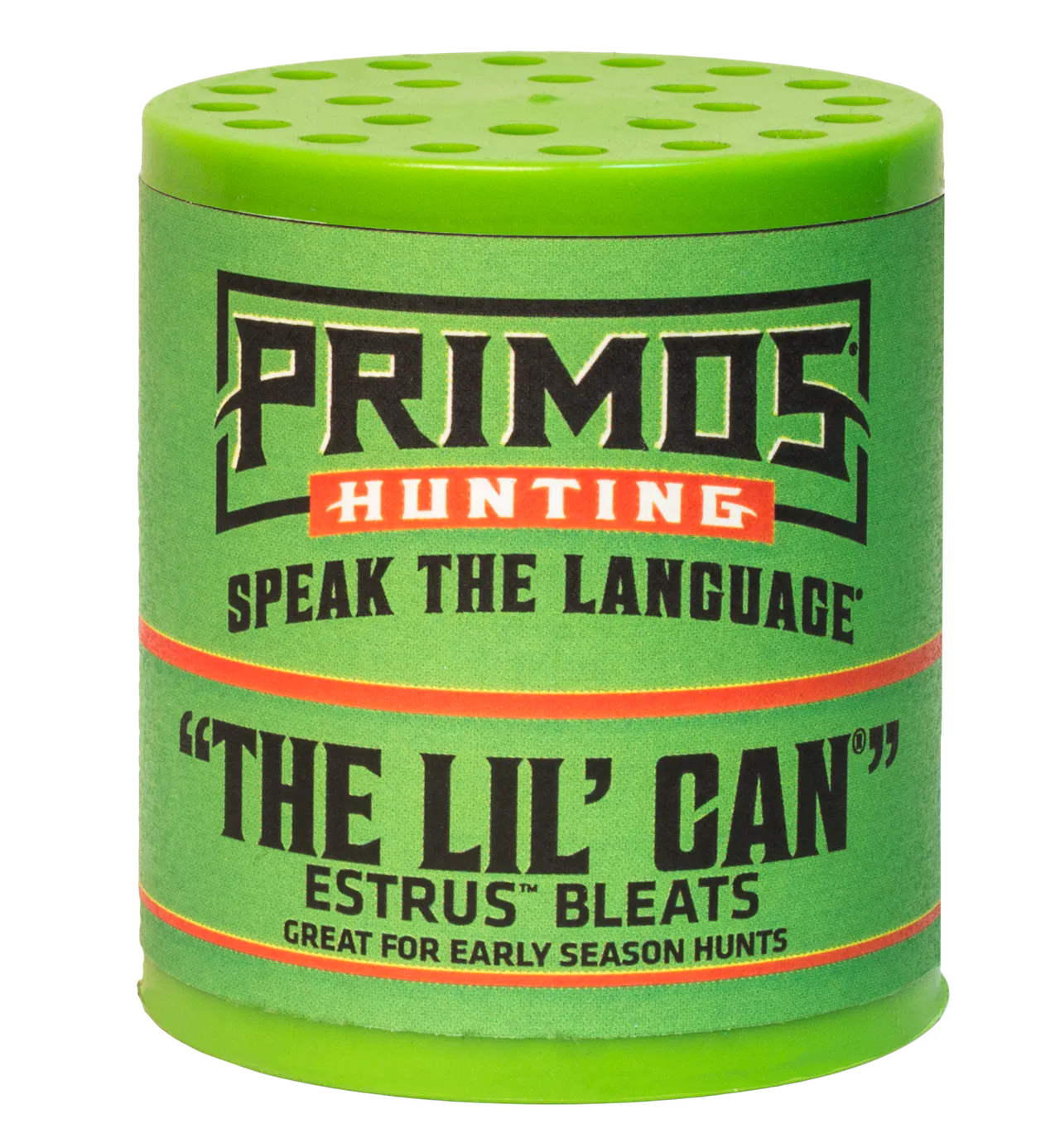 Primos 731 The Lil' Can Call Attracts Deer Green Plastic