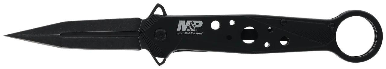Smith & Wesson Knives 1193183 M&P Folding Dagger Folding Dagger Plain Black 8Cr13MoV SS Blade