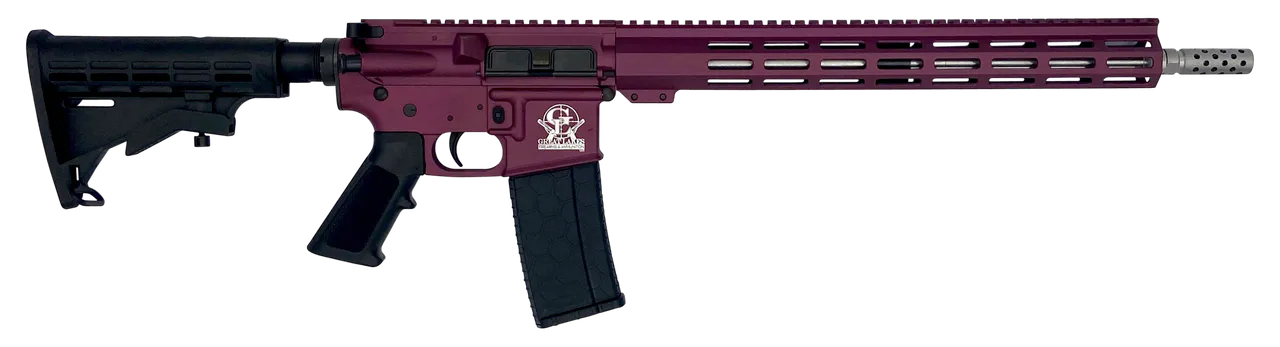 Great Lakes Firearms GL15223SSCHY AR-15 223 Wylde 16" Stainless 30+1, Black Cherry Rec, Black Stock & Grip