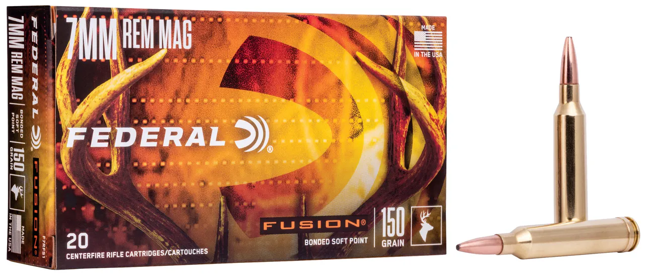 Federal F7RFS1 Fusion 7mmRem 150gr Bonded Soft Point 20 Per Box/10 Case