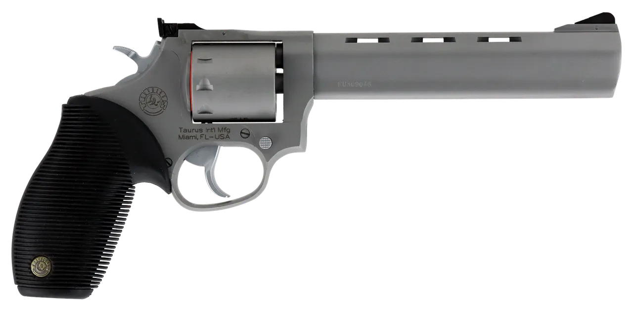 Taurus 2992069 Tracker 992 22 LR or 22 WMR 9rd 6.50" Vent Rib Barrel, Overall Matte Finish Stainless Steel & Black Ribber Grip Includes Cylinder