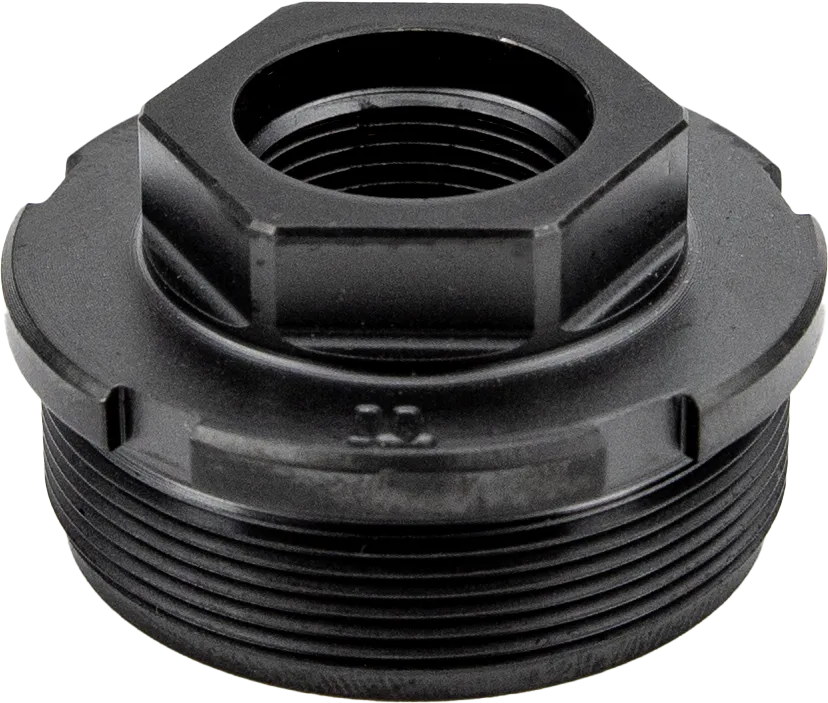 Kgm Suppressors A-DTA-T-1  Direct Thread Adapter Fits 1/2"x28 Titanium Nitride Black