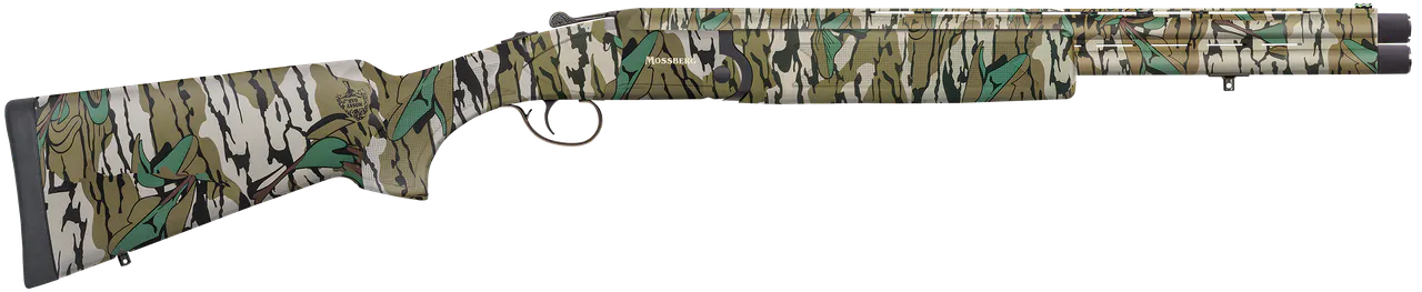 Mossberg 75486 Silver Reserve Eventide Turkey Over/Under 20 Gauge 3" 2rd 20", Mossy Oak Greenleaf, Synthetic Furniture, Fiber Optic Sight, Ext. Turkey Choke