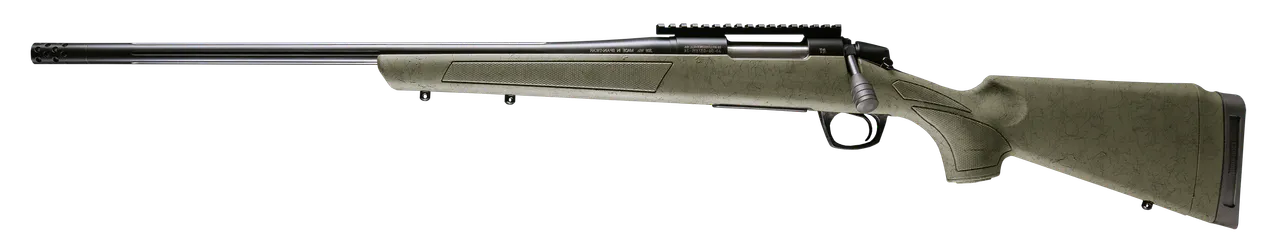 CVA CR3999GLH Cascade XT 7mm PRC 2+1 24" Graphite Black Cerakote Fluted Threaded Barrel, Graphite Black Cerakote Picatinny Rail, Fixed OD Green w/Black Webbing Synthetic Stock, Left Hand