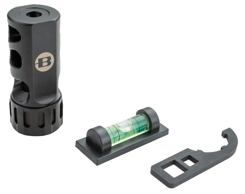 Bergara Rifles BA0006 ST-1 Self Timing Muzzle Brake, 5/8"-24 tpi Threads, 1" Diameter, 30 Cal