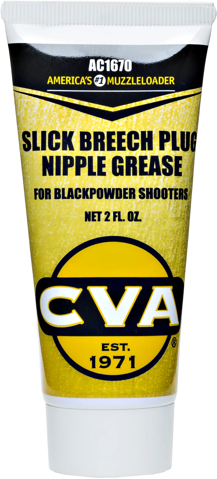 CVA AC1670 Slick Breech Plug/Nipple Grease Prevents Seizing of Nipple/Breech Plug 2 oz Squeeze Tube