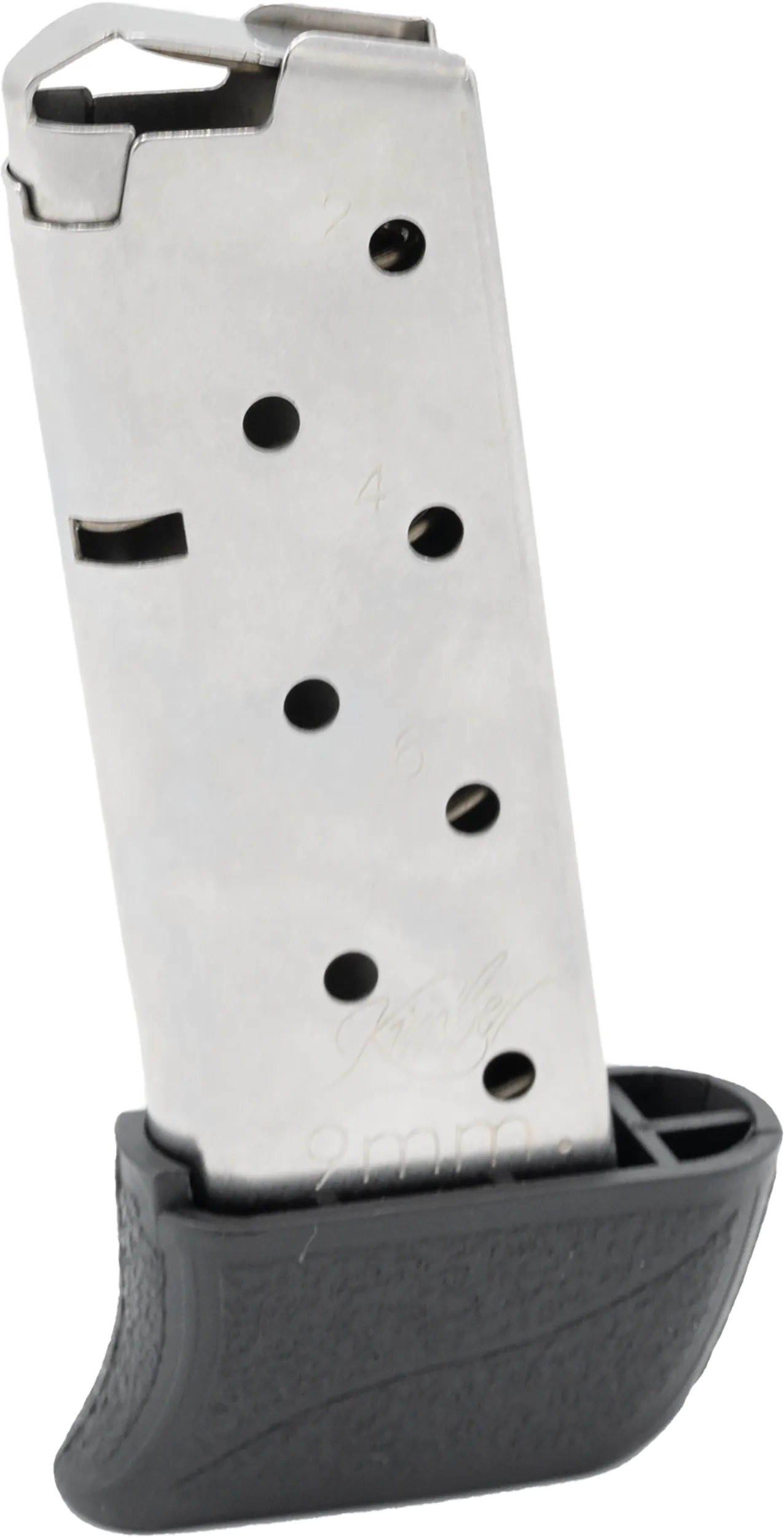 Kimber Mfg, Inc 1200848A Micro 9  8rd Extended 9mm Luger Silver Stainless Steel