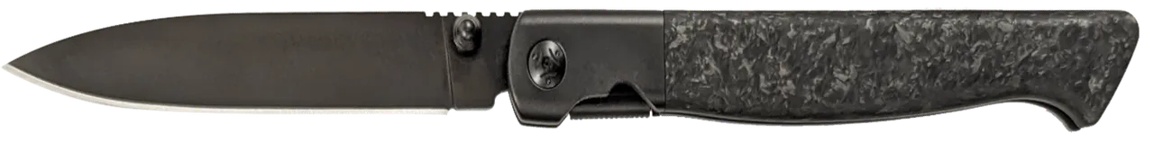 Cold Steel CSFL39SDP Spectre 3.80" Folding Drop Point Plain Black Matte PVD CPM 20V SS Blade, Forged Carbon Fiber Handle