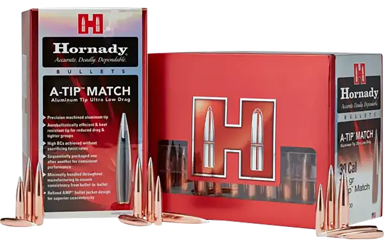 Hornady 2836 A-Tip Match 7mm .284 166 gr A Tip Match 100 Per Box/ 10 Case