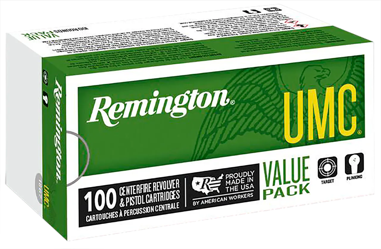 Remington Ammunition 23765 UMC Value Pack 9mmLuger 115gr Full Metal Jacket 100 Per Box/6 Case