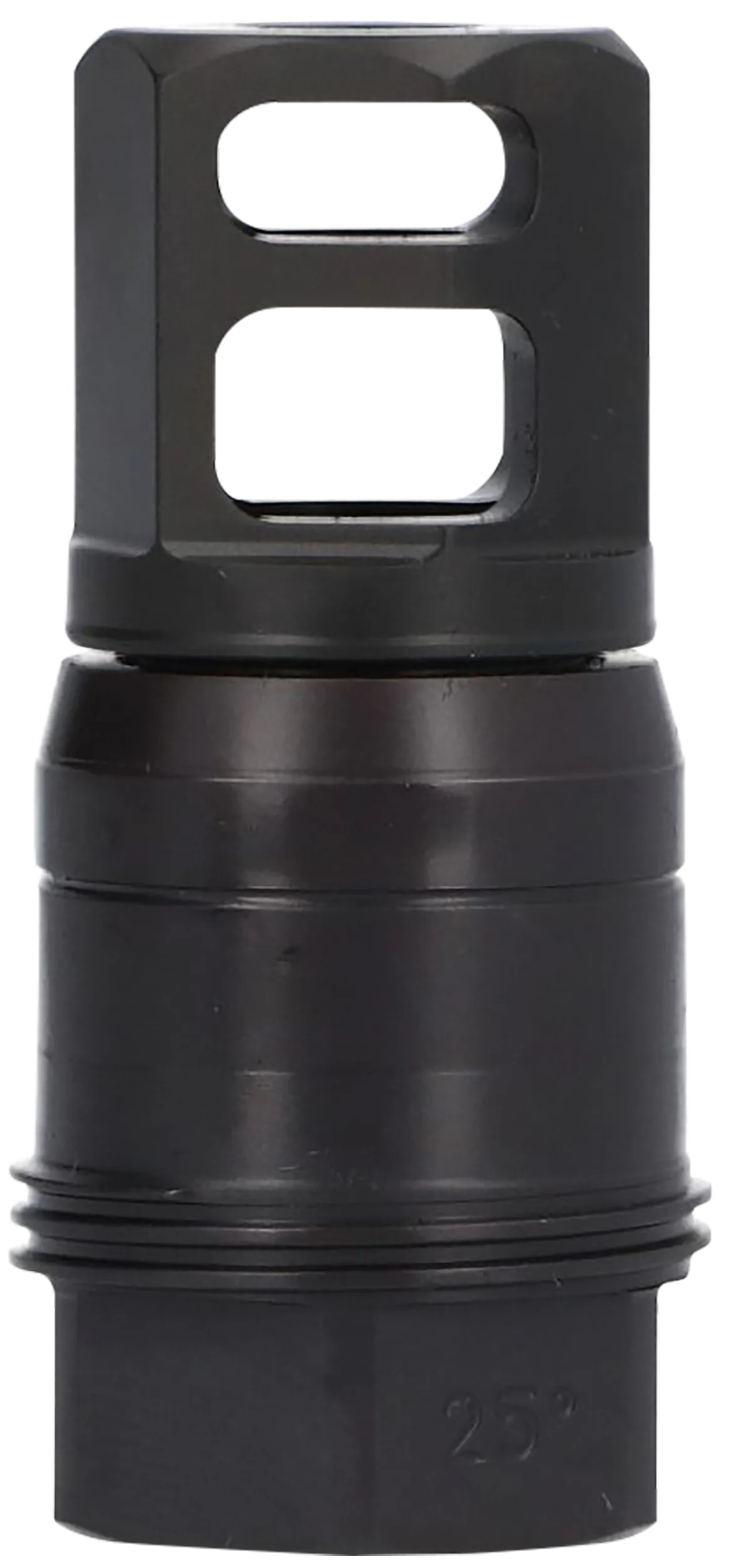 Sig Sauer SL76258X2425DEGM Clutch-Lok QD Muzzle Brake Black Stainless Steel with 5/8" 24 tpi Threads for 7.62mm 25 Degree Taper
