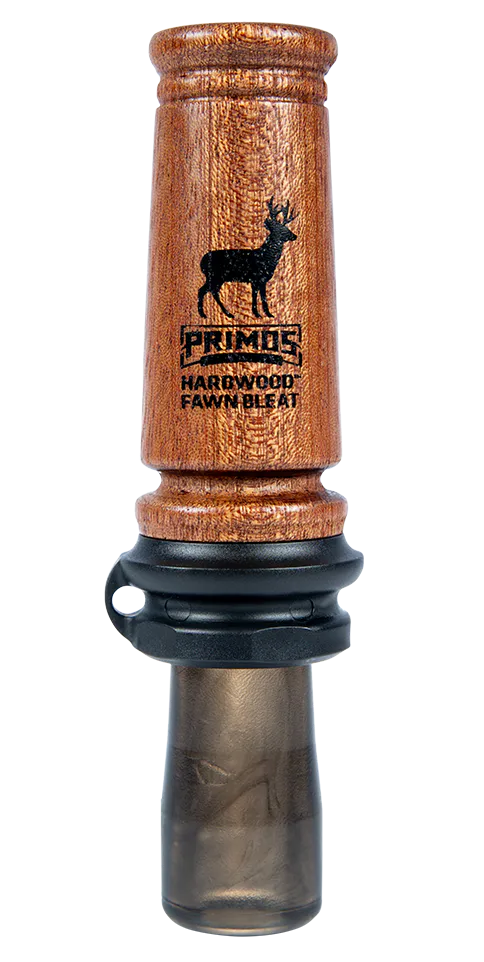 Primos 721 Hardwood Fawn Bleat Open Call Fawn Sounds Attracts Deer Brown Hardwood