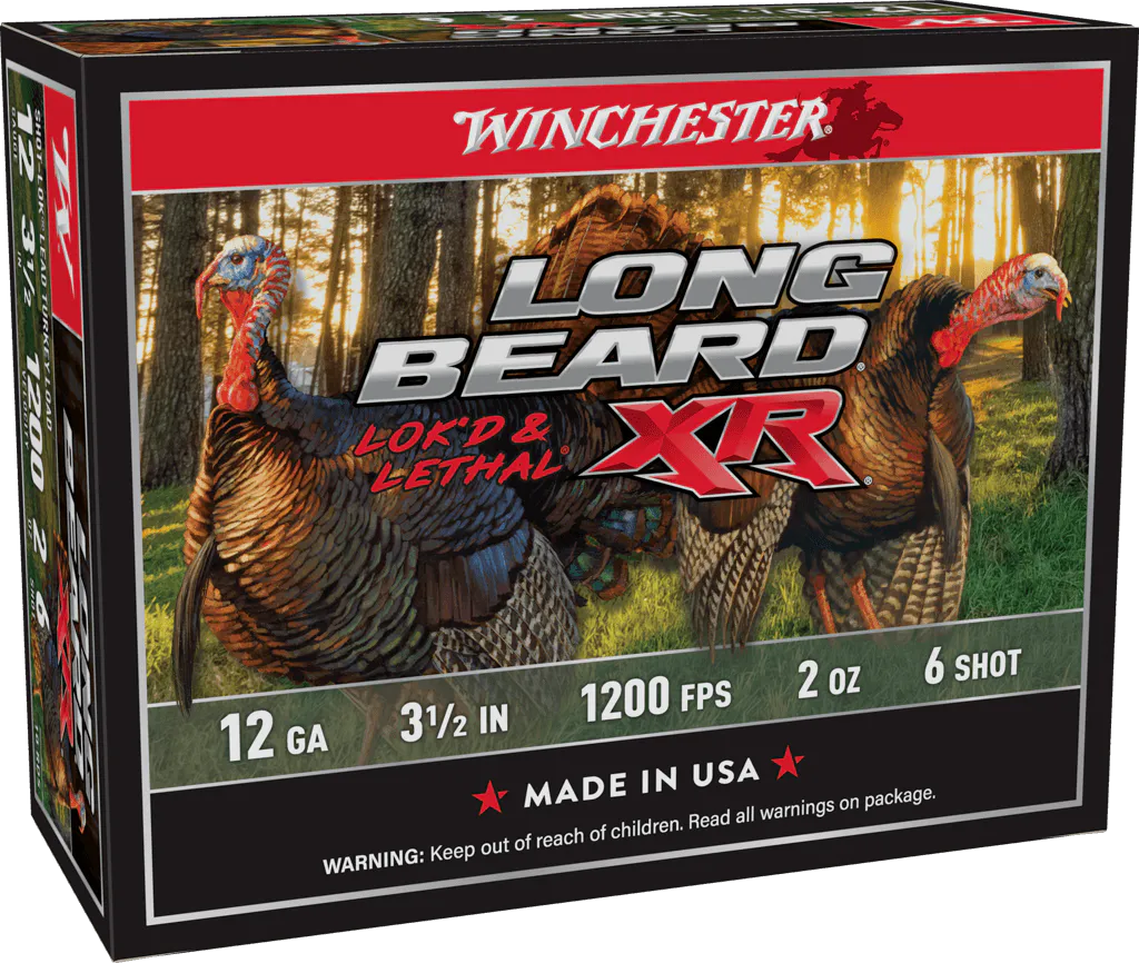 Winchester Ammo STLB12L6 Long Beard XR Shot-Lok 12Gauge 3.50" 2oz 6Shot 10 Per Box/10 Case