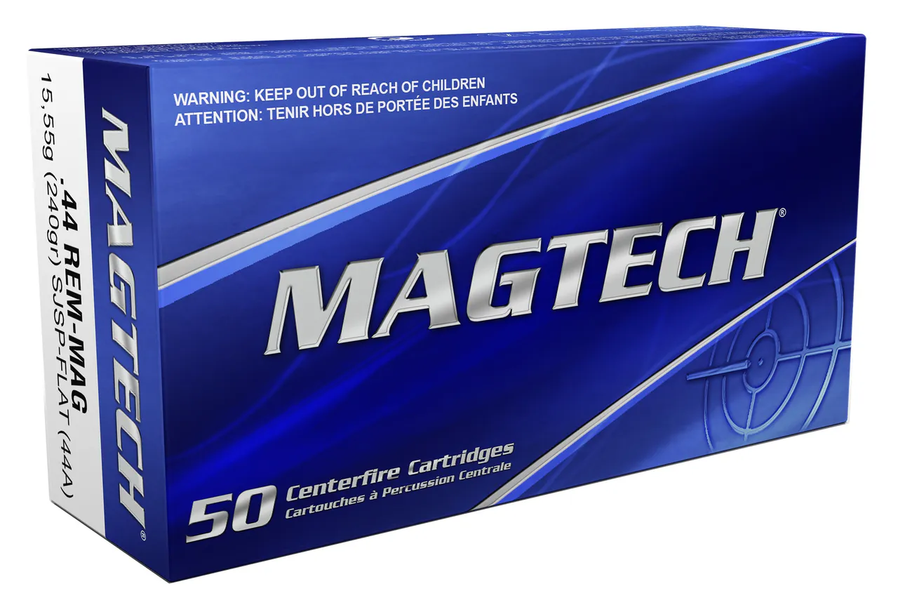 Magtech 44A Range/Training  44RemMag 240gr Semi Jacketed Soft Point Flat 50 Per Box/20 Case