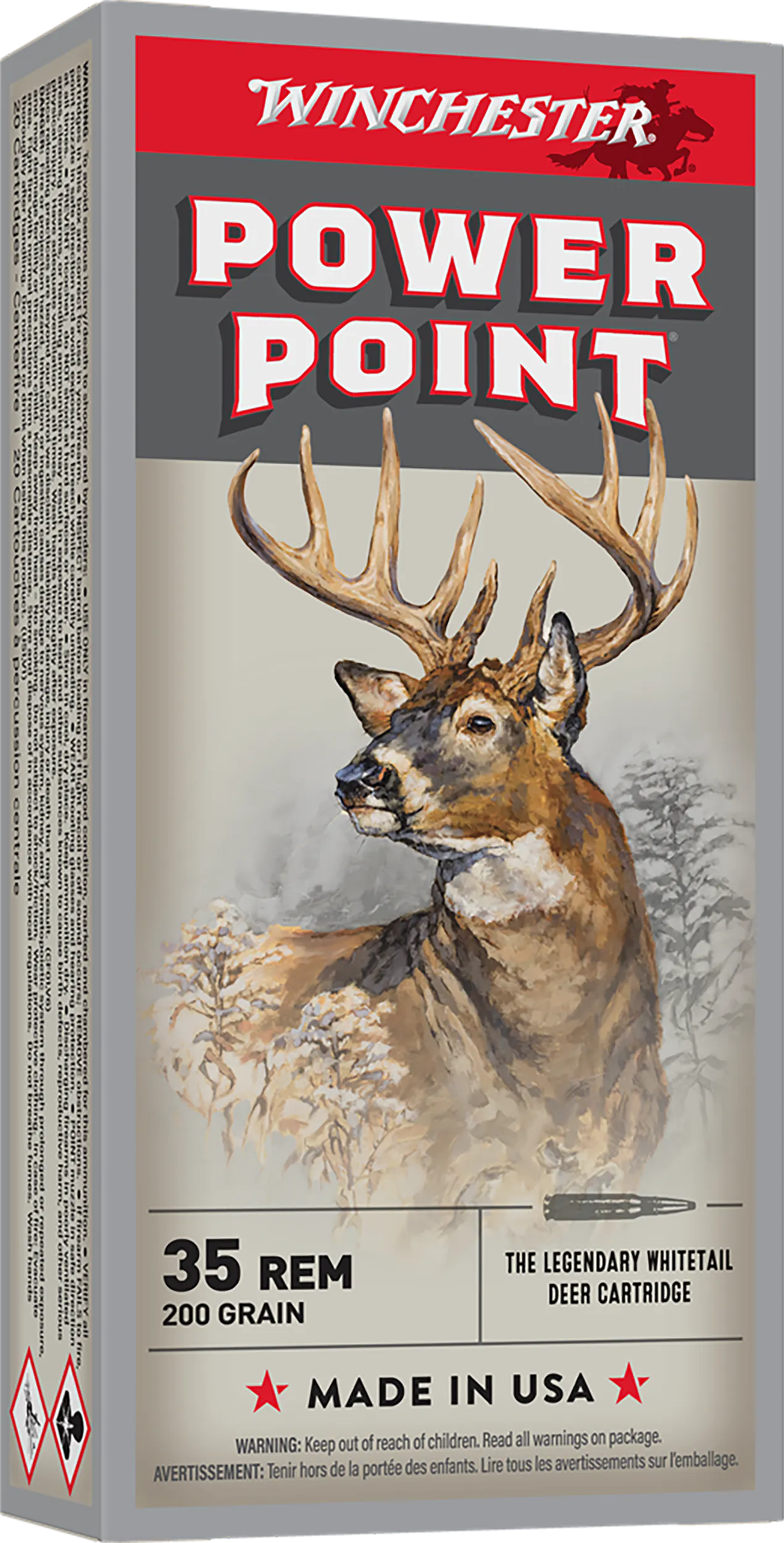 Winchester Ammo X35R1 Power-Point 35Rem 200gr 20 Per Box/10 Case